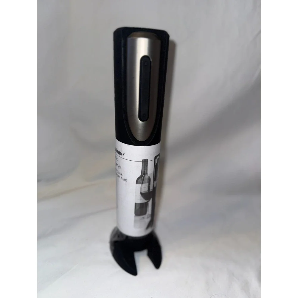 Brookstone Automatic Wine Opener Electric Stainless Steel Cordless Bottle Opener